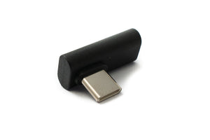 SYSTEM-S USB 3.1 Gen 2 Adapter Type C Male to Female Angle Cable in Black