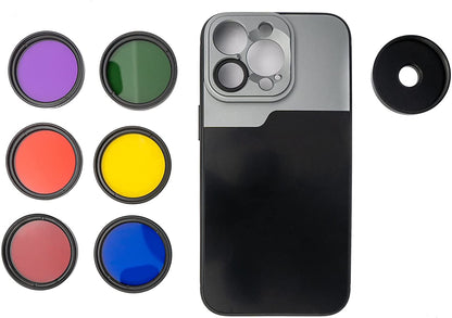 SYSTEM-S Color Filter Set 37 mm 6 pieces color filters for photography for iPhone 14 Pro