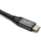 SYSTEM-S USB 3.1 Gen 2 Kabel 500 cm Typ C Stecker zu Stecker Adapter in Schwarz