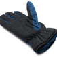 SYSTEM-S Anti Rutsch Handschuhe aus Polyester für Smartphones Touch Bildschirme in Blau