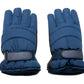 SYSTEM-S Anti Rutsch Handschuhe aus Polyester für Smartphones Touch Bildschirme in Blau