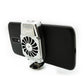 SYSTEM-S USB Kühlung Ventilator für 4,0" bis 6,7" Smartphone Tablet in Grau
