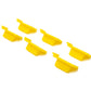 6 coperture antipolvere USB tipo A in silicone di colore giallo
