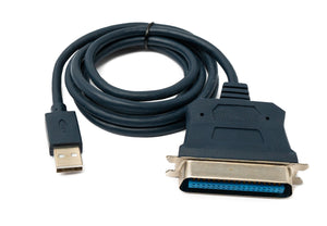 Câble SYSTEM-S USB 2.0 120 cm Type A mâle vers port parallèle IEEE1284 CN36 adaptateur femelle