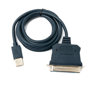 Câble SYSTEM-S USB 2.0 120 cm Type A mâle vers port parallèle IEEE1284 CN36 adaptateur femelle