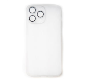 SYSTEM-S protective case shockproof scratch-resistant in white matt case for iPhone 14 Pro Max