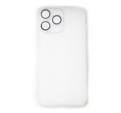 SYSTEM-S protective case shockproof scratch-resistant in white matt case for iPhone 14 Pro Max