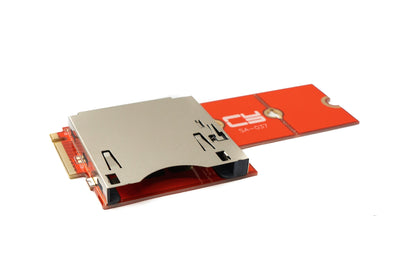 SYSTEM-S CFexpress Adapter Typ B Buchse zu NVME M-key M.2 NGFF Stecker Kabel in Grün