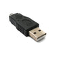 SYSTEM-S USB 2.0 Adapter Typ A Stecker zu HIROSE  MINI 4P Stecker Kabel in Schwarz