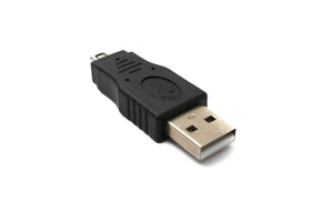 Adaptateur SYSTEM-S USB 2.0 type A mâle vers câble HIROSE MINI 4P mâle en noir