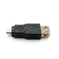 Adaptateur SYSTEM-S USB 2.0 Câble Micro B mâle vers Type A femelle en noir