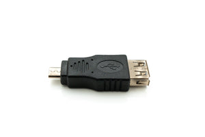 Adaptateur SYSTEM-S USB 2.0 Câble Micro B mâle vers Type A femelle en noir