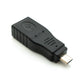 SYSTEM-S USB 2.0 Adapter Micro B Stecker zu Typ A Buchse Kabel in Schwarz