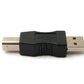 Adaptador USB 2.0 SYSTEM-S cable tipo B macho a A macho en color negro