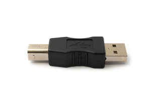 Adaptateur SYSTEM-S USB 2.0 type B mâle vers câble A mâle en noir