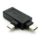Adattatore USB Y 3.1 tipo C maschio e cavo da 2.0 Micro B maschio a 3.0 A femmina
