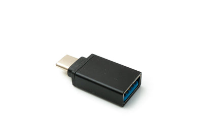 SYSTEM-S USB 3.1 adapter type C male to 3.0 A female cable in black