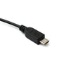 SYSTEM-S Câble USB 2.0 Y 30 cm Mini B Femelle vers Mâle + Adaptateur Micro B Mâle Noir