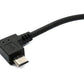 Câble SYSTEM-S USB 2.0 30 cm Adaptateur Micro B mâle vers mâle noir