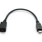 Câble SYSTEM-S USB 2.0 15 cm Adaptateur Micro B mâle vers femelle noir