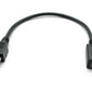 Câble SYSTEM-S USB 2.0 20 cm Adaptateur Mini B mâle vers femelle noir