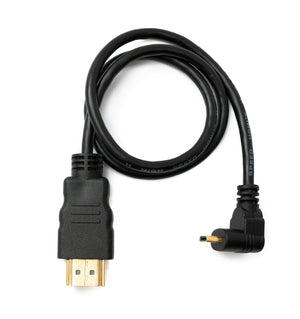 Cavo HDMI 1.4 da 50 cm tipo A maschio a adattatore micro maschio in nero