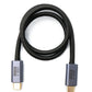 Cable SYSTEM-S USB4 50 cm Tipo C macho a macho 20 Gbit/s USB 4.0 trenzado negro