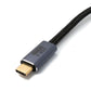 Cable SYSTEM-S USB4 50 cm Tipo C macho a macho 20 Gbit/s USB 4.0 trenzado negro
