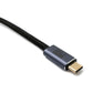 Cable SYSTEM-S USB4 50 cm Tipo C macho a macho 20 Gbit/s USB 4.0 trenzado negro