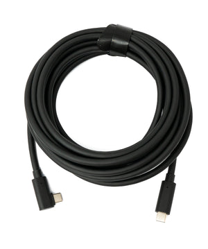SYSTEM-S USB 3.2 Gen 1 Kabel 5m Typ C Stecker zu Stecker & 3.0 Typ A Stecker Winkel