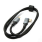 Cable SYSTEM-S USB4 80 cm Tipo C macho a macho 40 Gbit/s USB 4.0 trenzado ángulo