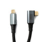 Cable SYSTEM-S USB4 80 cm Tipo C macho a macho 40 Gbit/s USB 4.0 trenzado ángulo