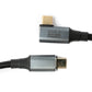 Cable SYSTEM-S USB4 80 cm Tipo C macho a macho 40 Gbit/s USB 4.0 trenzado ángulo