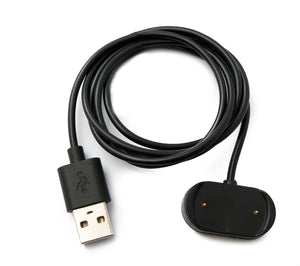 Cable USB 2.0 SYSTEM-S Cable de carga de 100 cm para smartwatch Amazfit T-Rex 2 en color negro