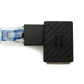 SYSTEM-S LAN adapter RJ45 plug to socket angle Ethernet adapter cable in black