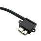 SYSTEM-S USB 3.0 Kabel 25 cm Micro B Stecker zu Typ A Stecker Winkel in Schwarz