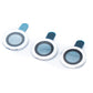 SYSTEM-S Camera Protection Lens Cover Glass Metal for iPhone 11 Pro + Max Gray