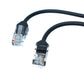 SYSTEM-S 2x Coaxial Kabel 10 cm RJ45 Stecker zu BNC Buchse für HD Kameras in Schwarz