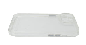 SYSTEM-S protective case shockproof made of TPU silicone white transparent case for iPhone 14 Plus