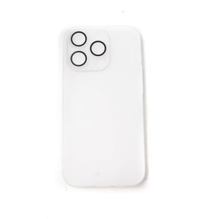 Coque de protection antichoc et anti-rayures en blanc mat pour iPhone 14 Pro