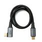 Cavo USB4 50 cm Tipo C maschio a maschio 40 Gbit/s USB 4.0 intrecciato ad angolo