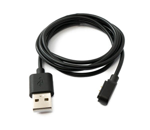 SYSTEM-S USB 2.0 Kabel 100 cm Ladekabel für Xiaomi Haylou GS LS09A Smartwatch in Schwarz