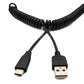 Cavo USB 3.1 da 100 cm Tipo C maschio a 2.0 Micro B maschio a spirale in nero