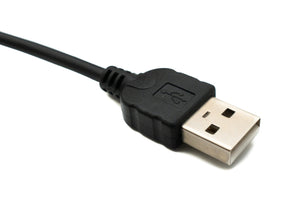 SYSTEM-S USB 3.1 Kabel 100 cm Typ C Stecker zu 2.0 Typ A Stecker Spirale in Schwarz