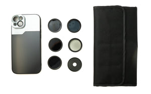 Set de filtros ND SYSTEM-S de densidad neutra de 37 mm con funda y bolsa para iPhone 14 Plus