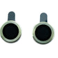 SYSTEM-S Camera Protection Lens Cover made of Glass Metal for iPhone 12 + Mini Green