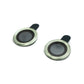 SYSTEM-S Camera Protection Lens Cover made of Glass Metal for iPhone 12 + Mini Green