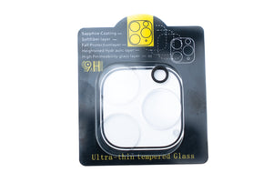 Tapa de lente protectora de cámara SYSTEM-S de cristal transparente para iPhone 12 Max