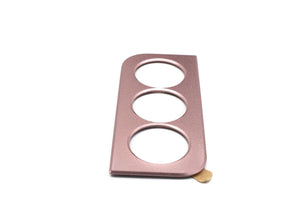 Cubierta de Lente de Protección de Cámara SYSTEM-S Aluminio para Samsung Galaxy S21 Plus Rosa