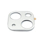 SYSTEM-S Kamera Schutz Linse Objektiv Abdeckung Aluminium für iPhone 13 & Mini in Grau